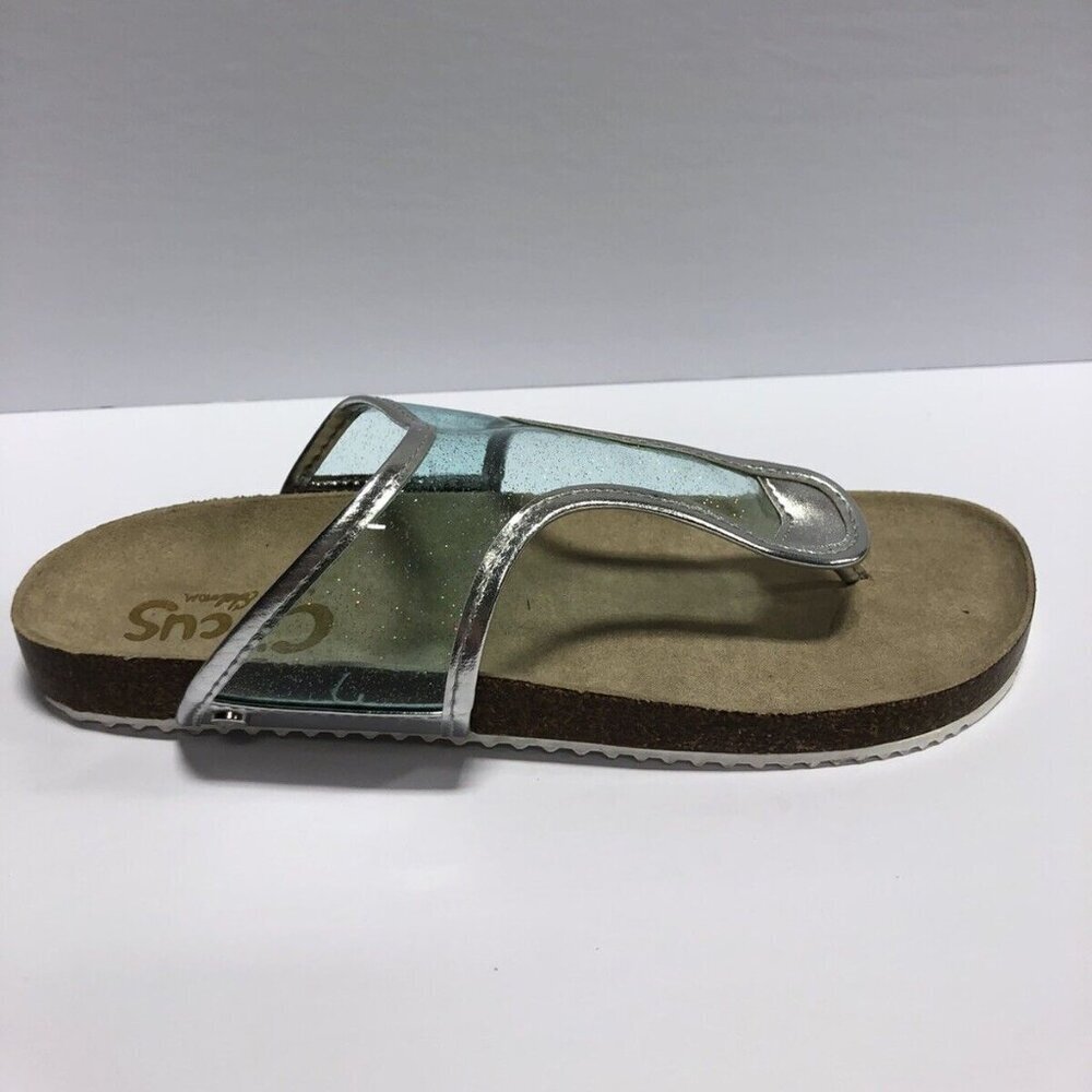 Sam Edelman Girls Britney Rivia Sandals Silver Size 4 M Big Kid